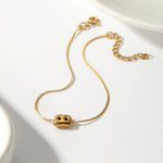 Load image into Gallery viewer, Dainty Bubble Letter Initial Bracelet