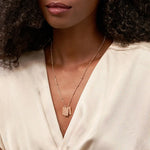 Load image into Gallery viewer, Personalized Name Dainty Satellite Chain Birth Flower & Stone Necklace