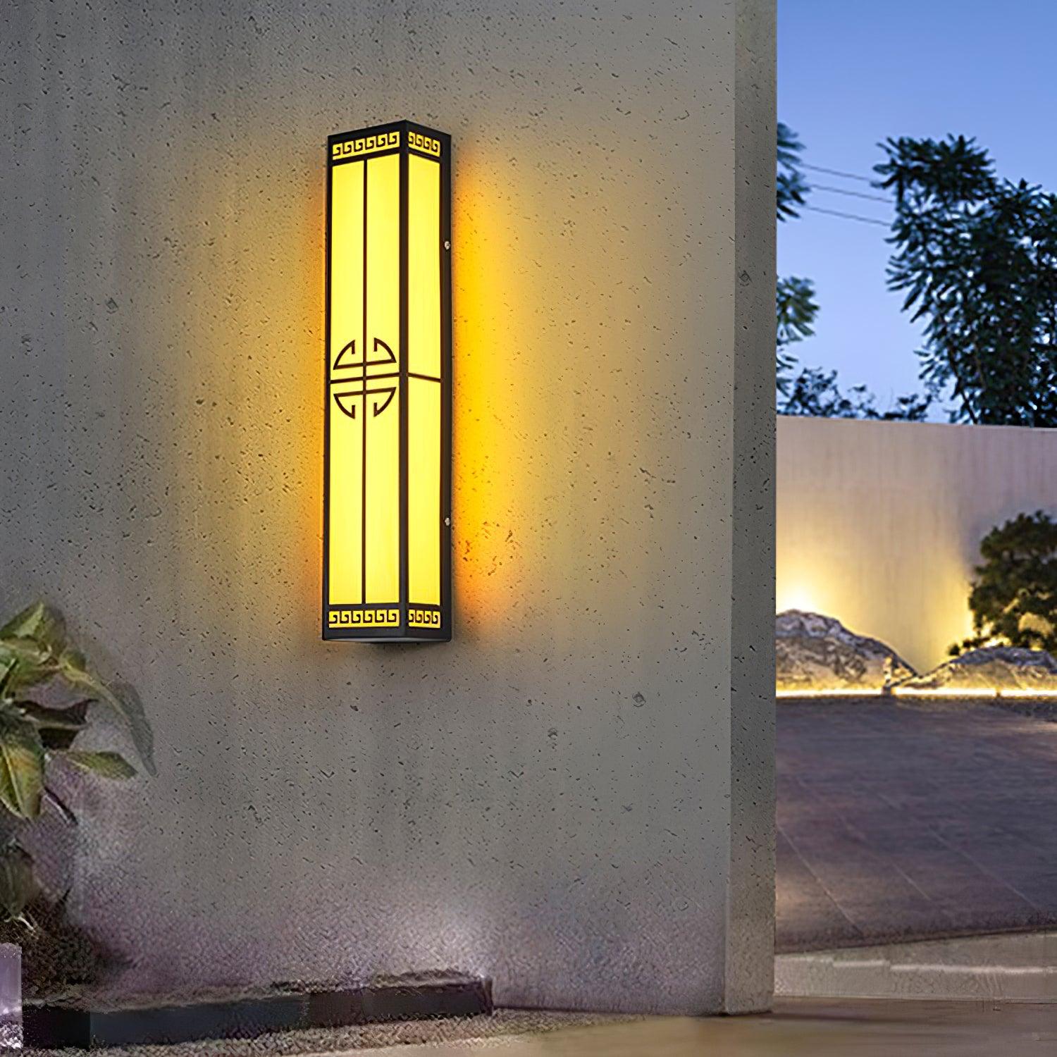 Alabaster Contemporary Outdoor Wall Sconce