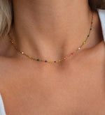 Load image into Gallery viewer, Alba Rainbow and Gold Choker