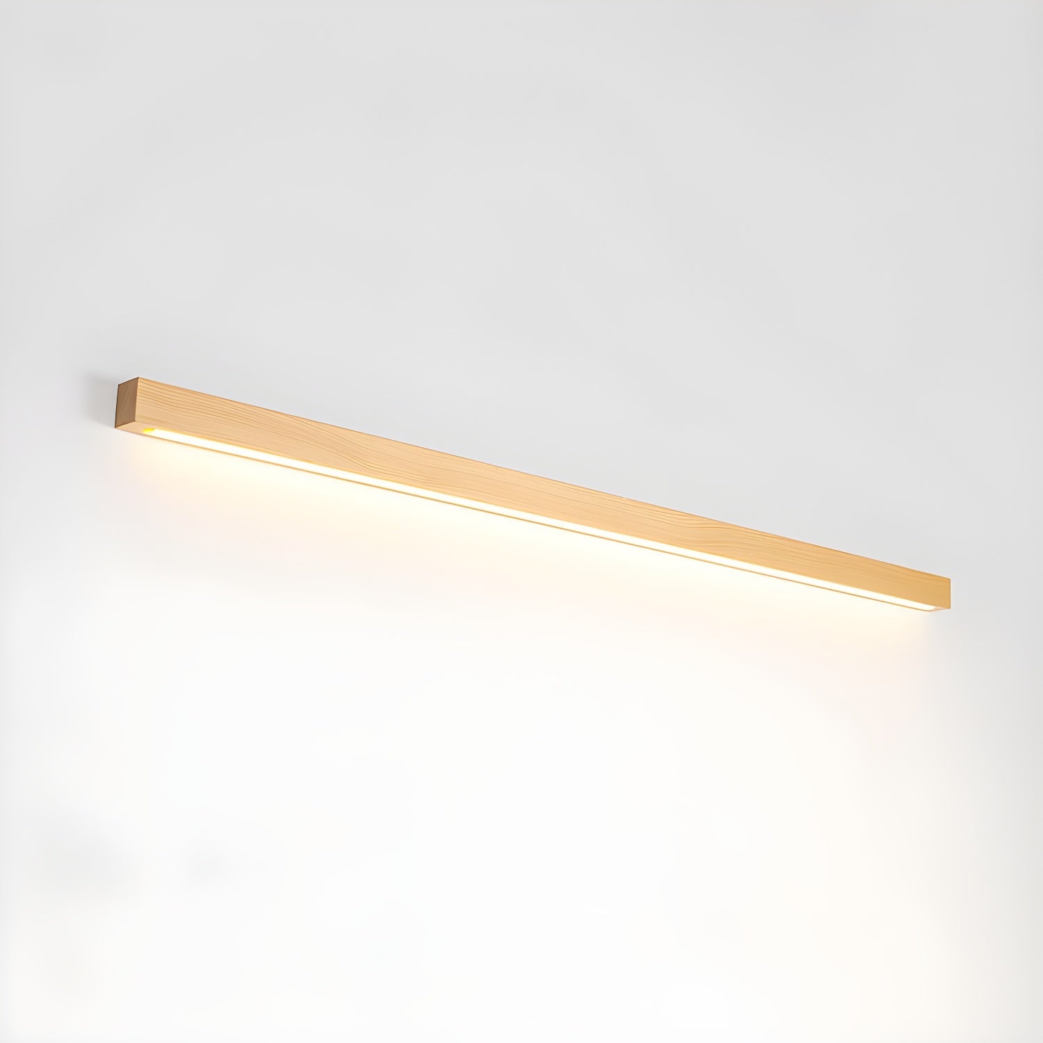 Slim Linear Wood Nordic Inspired Wall Light