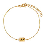 Load image into Gallery viewer, Dainty Bubble Letter Initial Bracelet