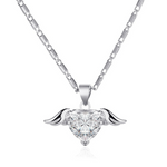 Load image into Gallery viewer, Love Wings Necklace Hearts & Wings Chain