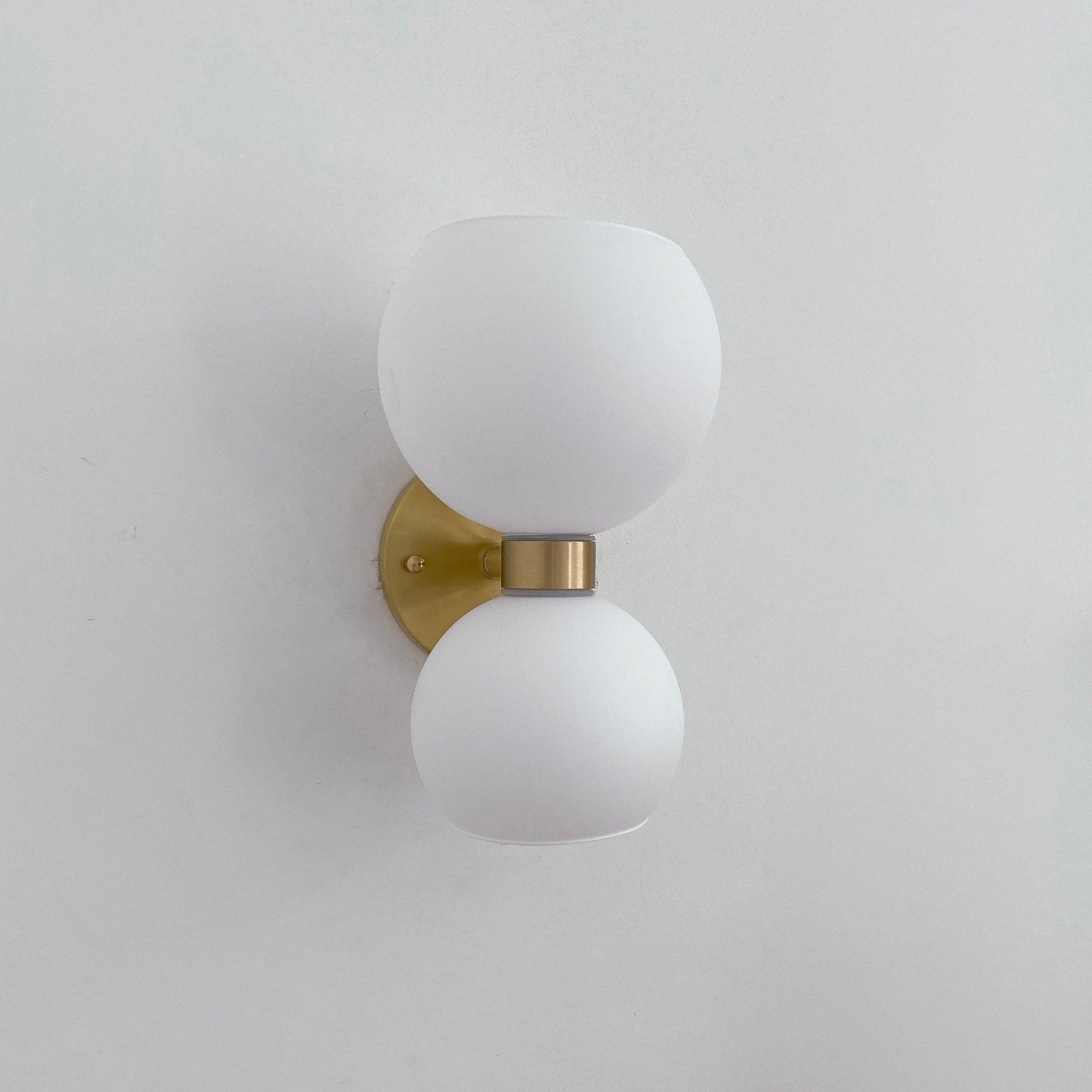 Round Opal Glass Nordic Inspired Wall Sconce