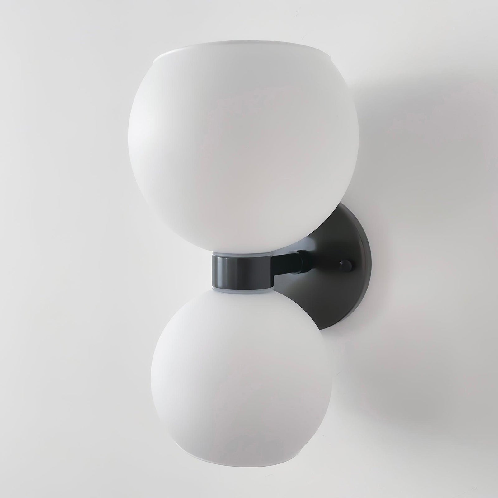 Round Opal Glass Nordic Inspired Wall Sconce