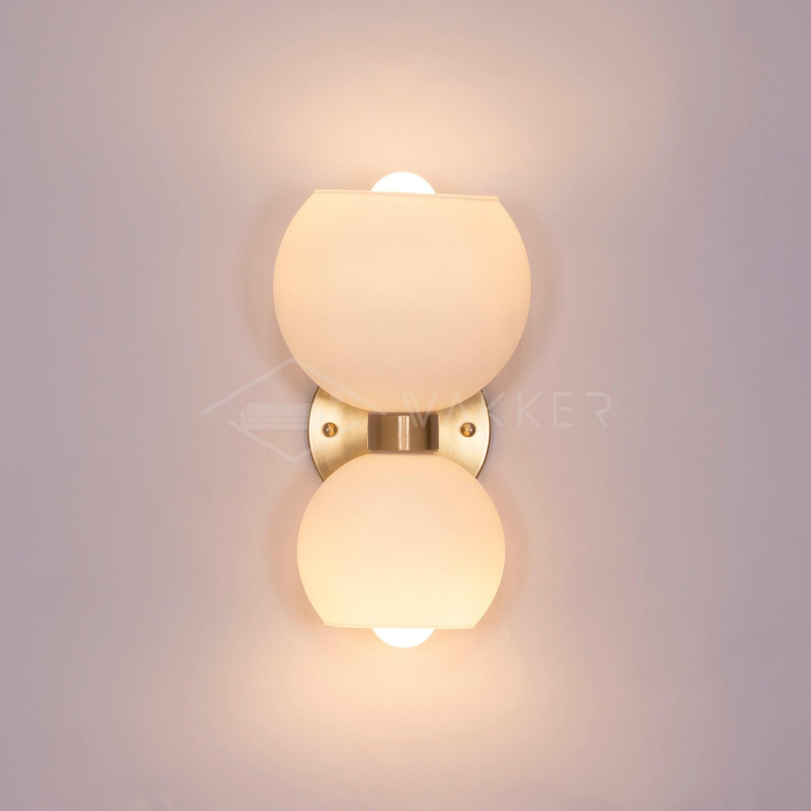 Round Opal Glass Nordic Inspired Wall Sconce
