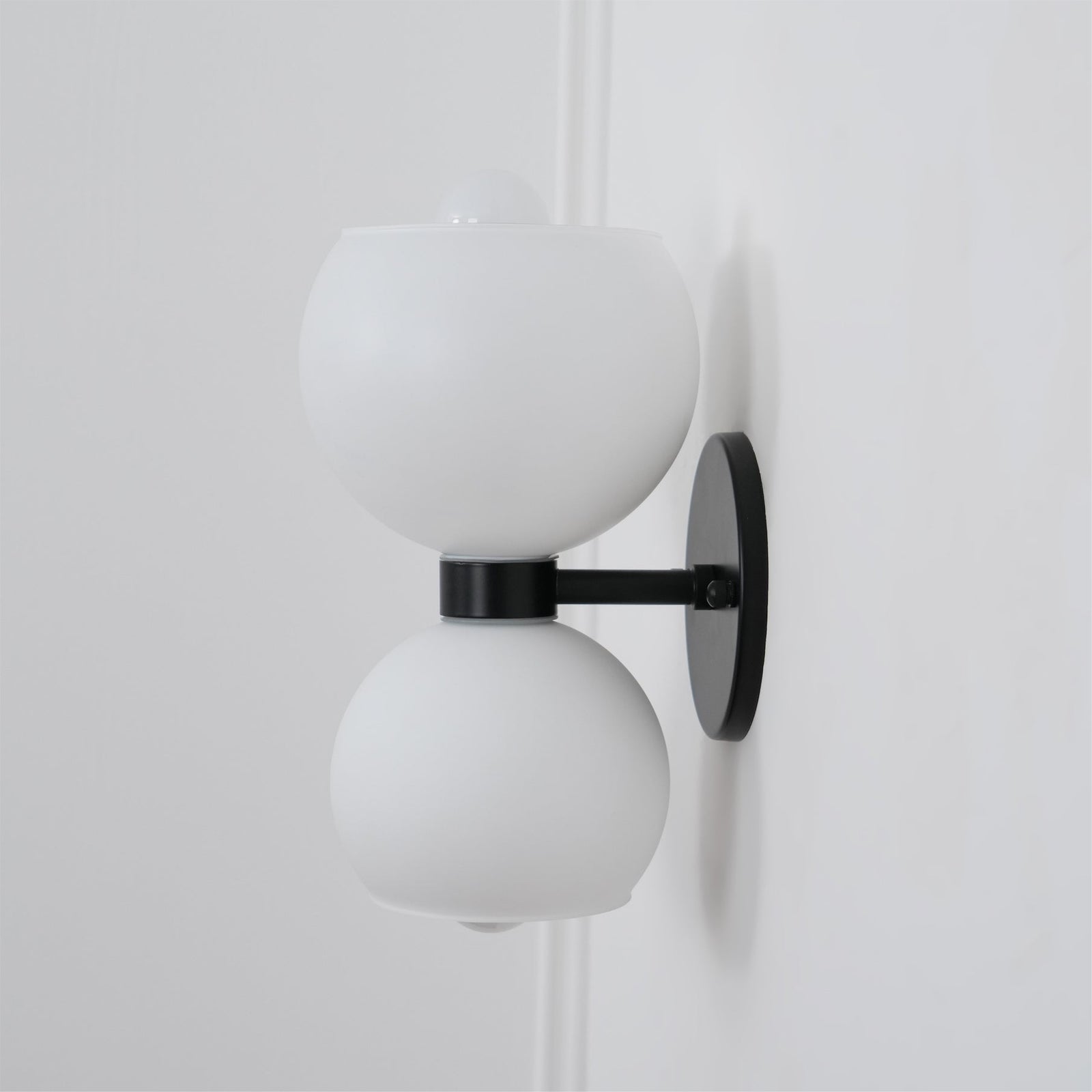 Round Opal Glass Nordic Inspired Wall Sconce