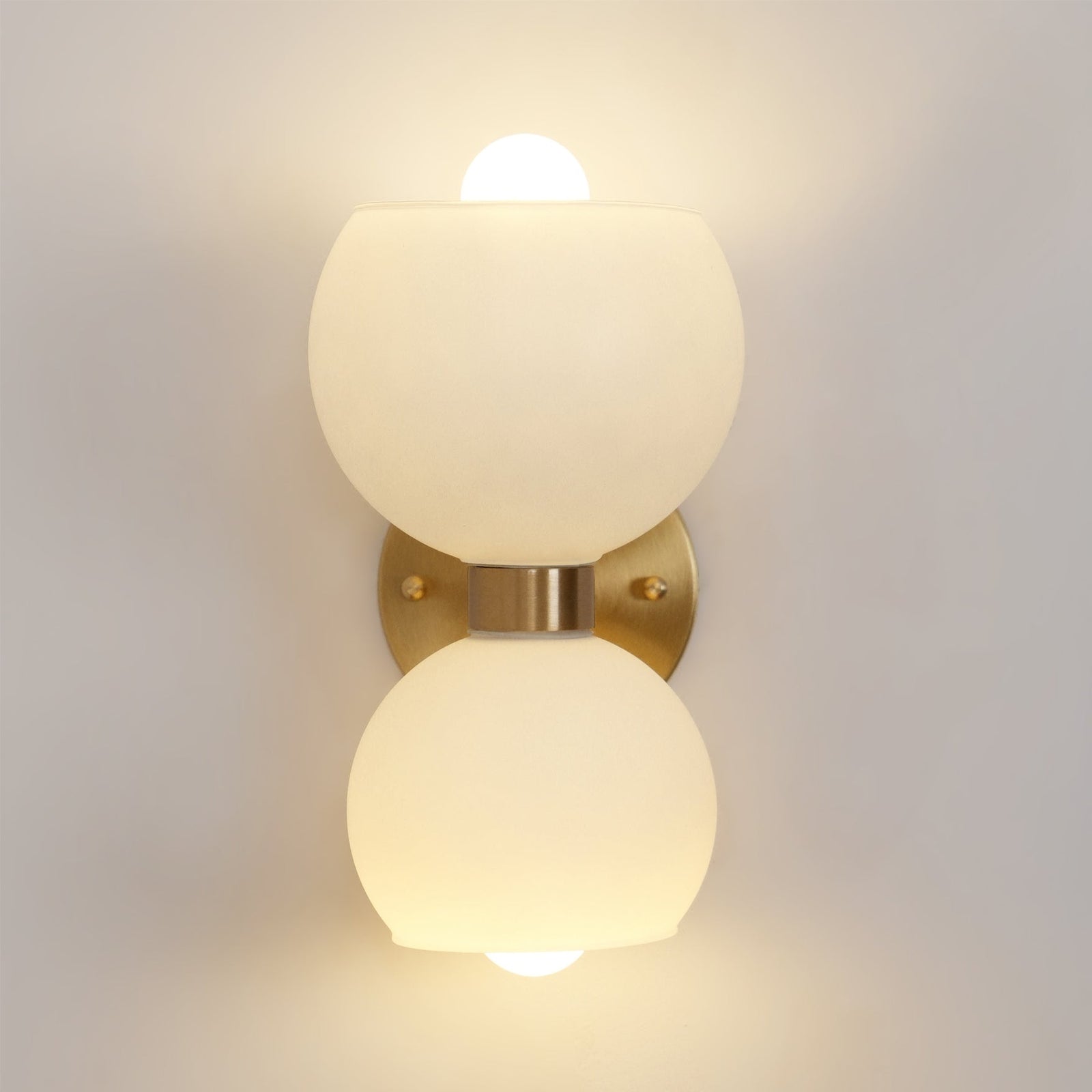 Round Opal Glass Nordic Inspired Wall Sconce