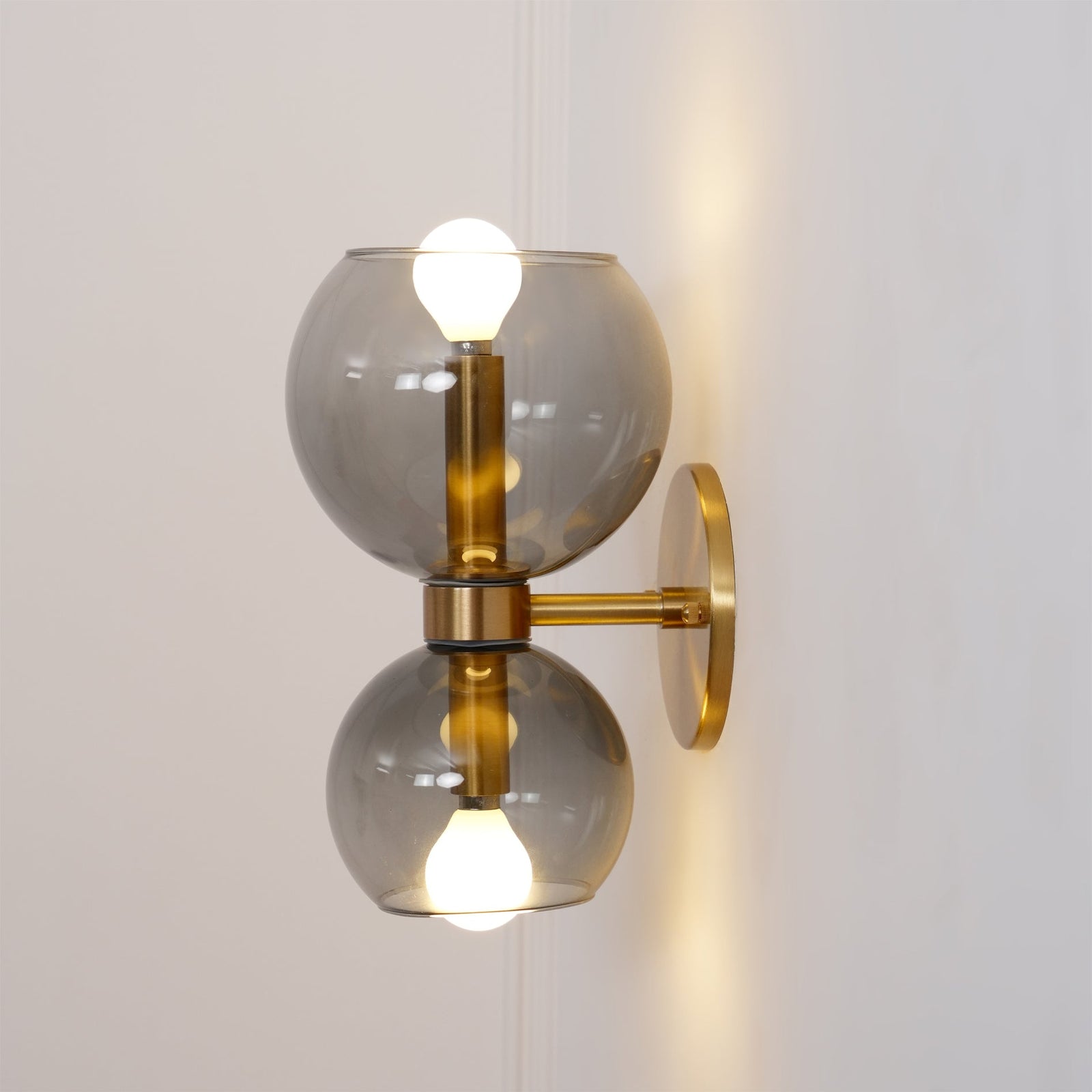 Round Opal Glass Nordic Inspired Wall Sconce