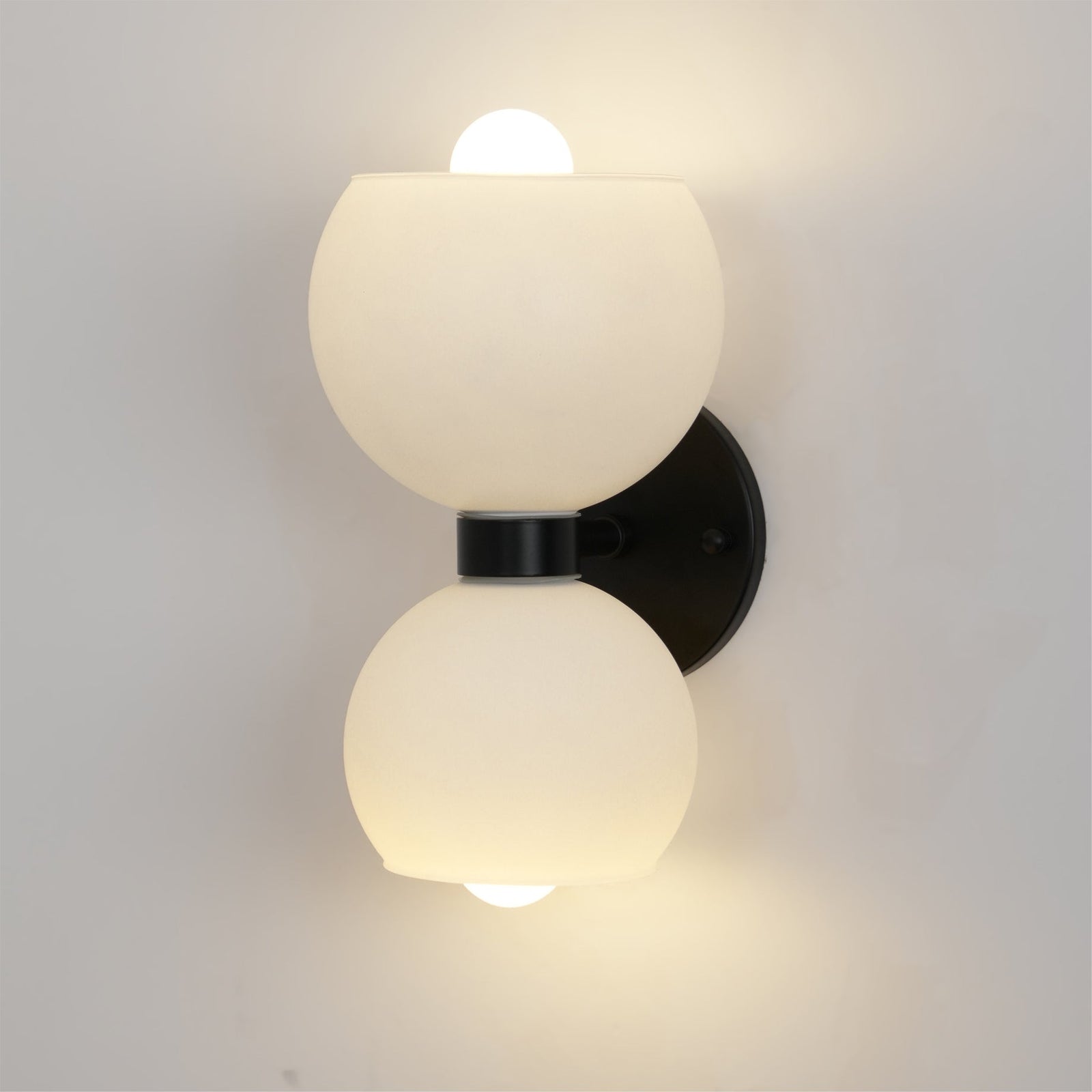 Round Opal Glass Nordic Inspired Wall Sconce