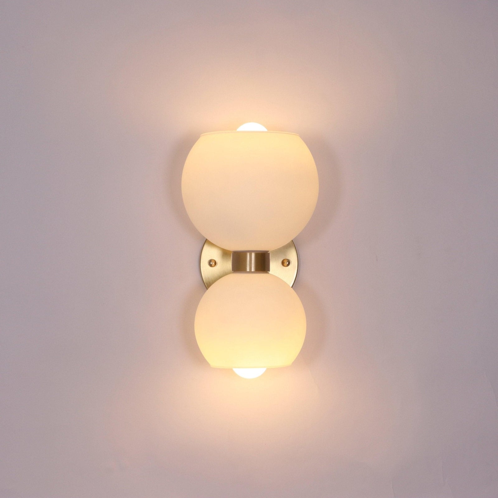 Round Opal Glass Nordic Inspired Wall Sconce