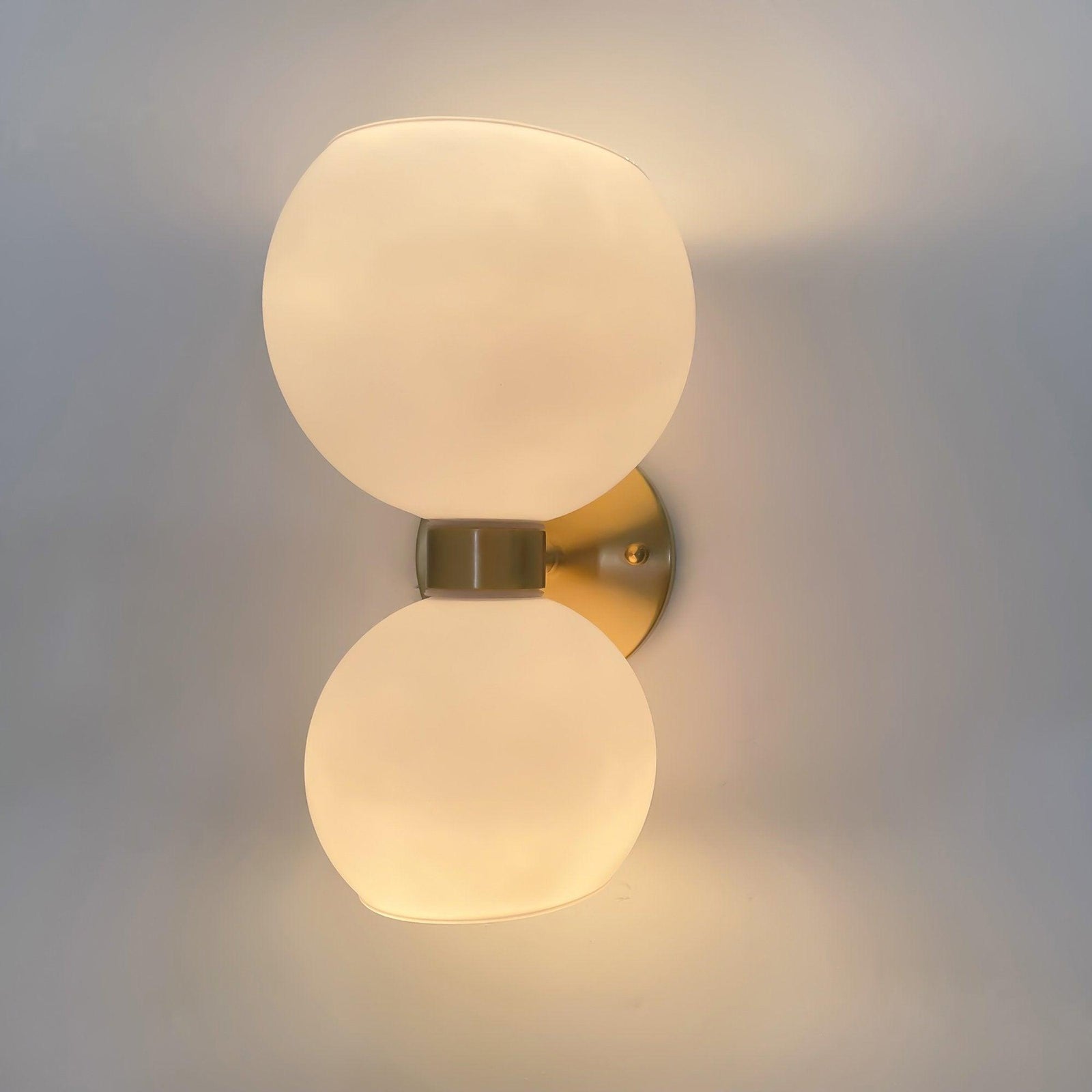 Round Opal Glass Nordic Inspired Wall Sconce