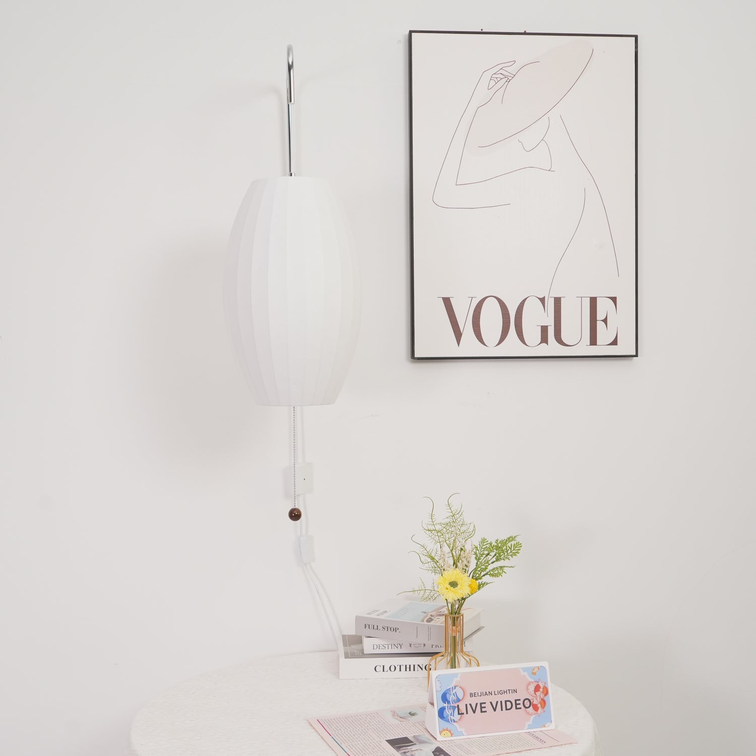 Spherical Contemporary Wall Sconce Swivel Arm