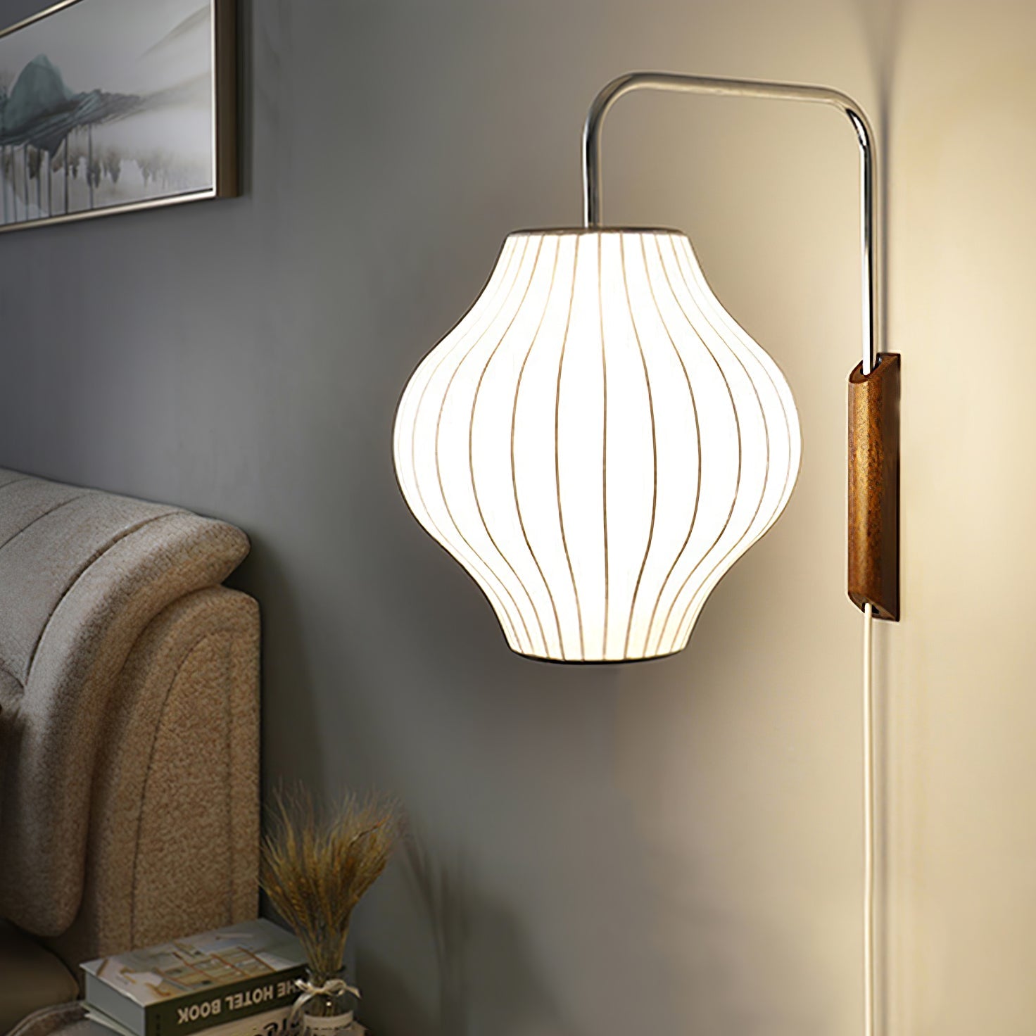 Spherical Contemporary Wall Sconce Swivel Arm