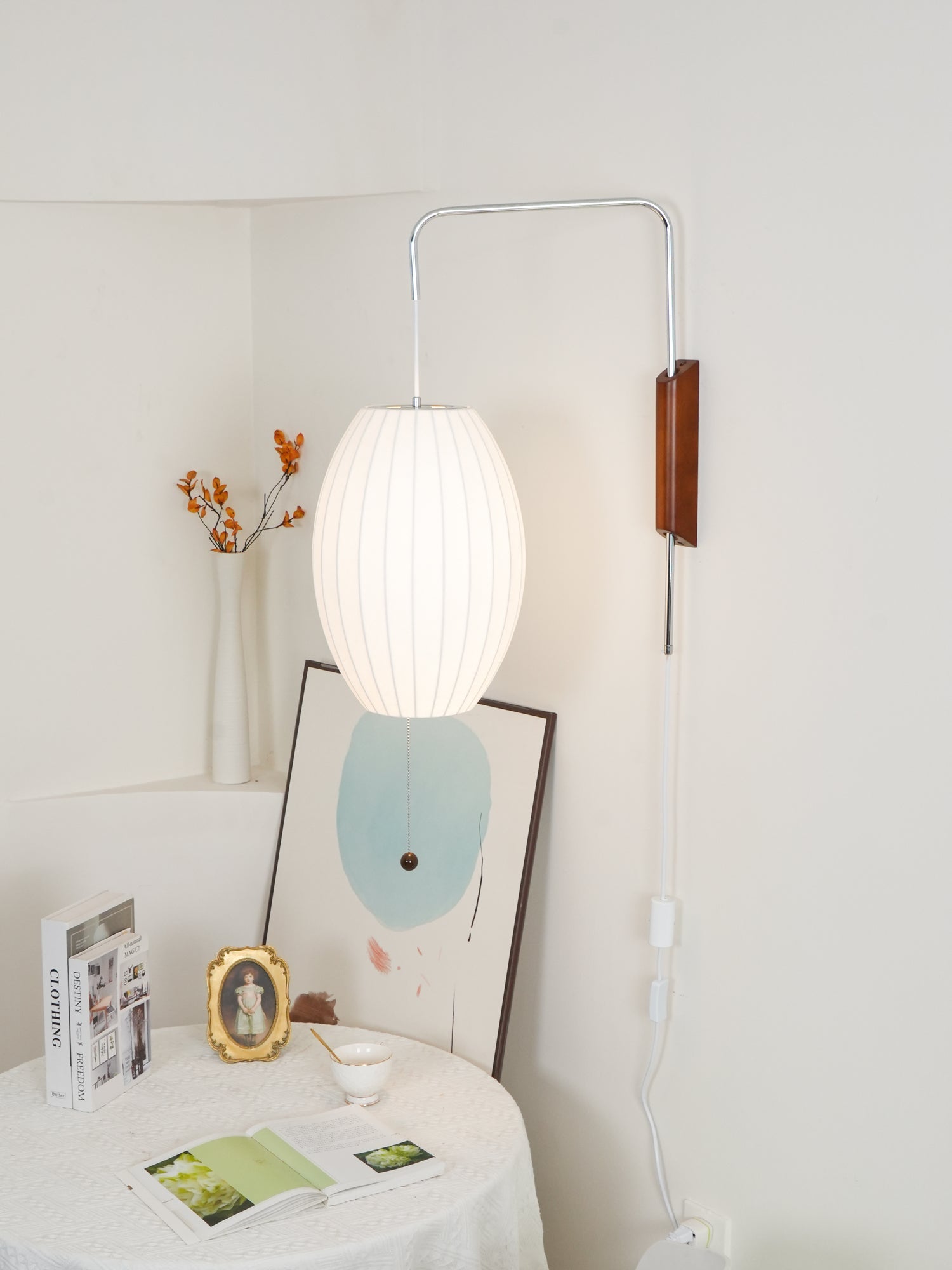 Spherical Contemporary Wall Sconce Swivel Arm