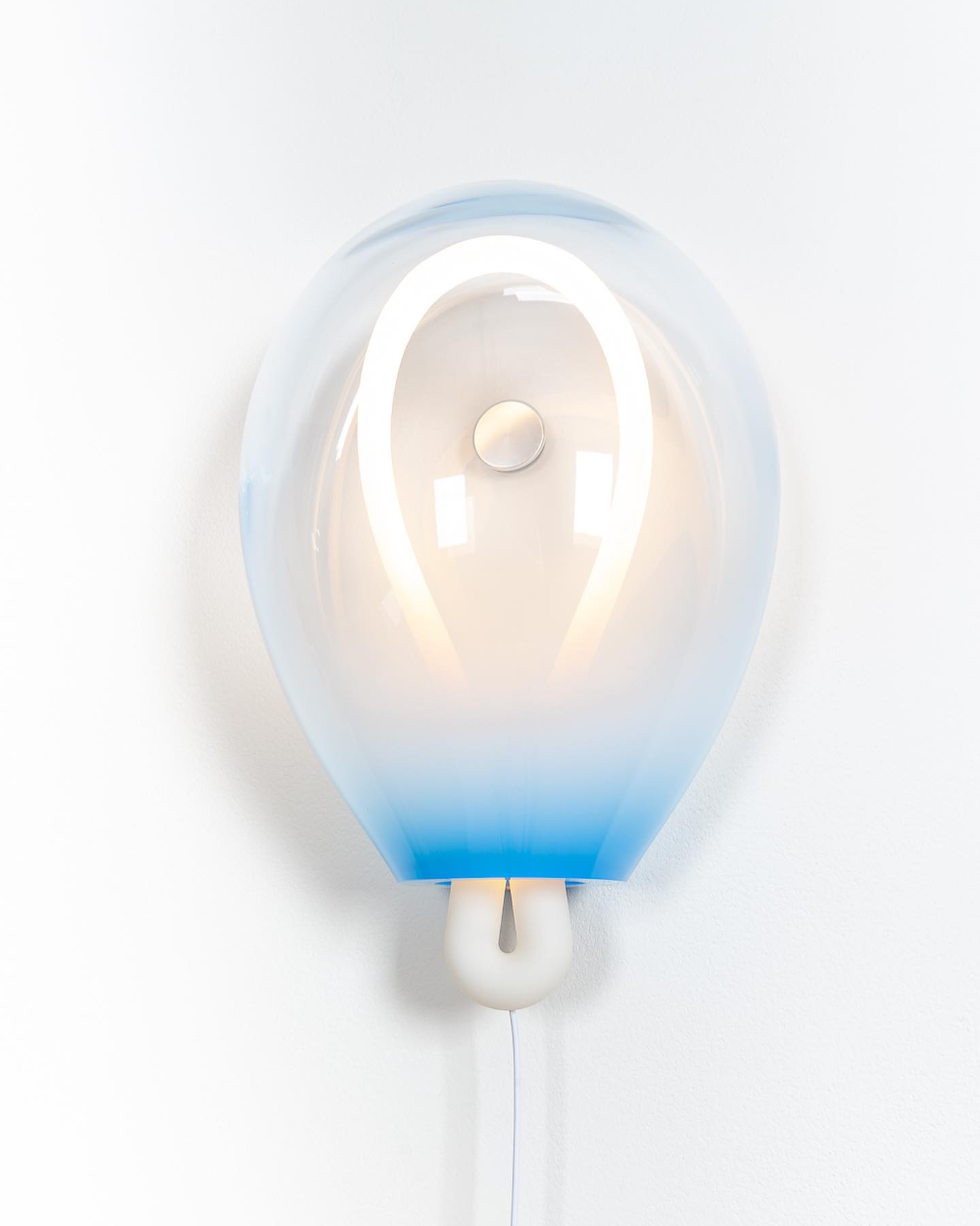 Delicate Bubble Glass Contemporary Wall Light