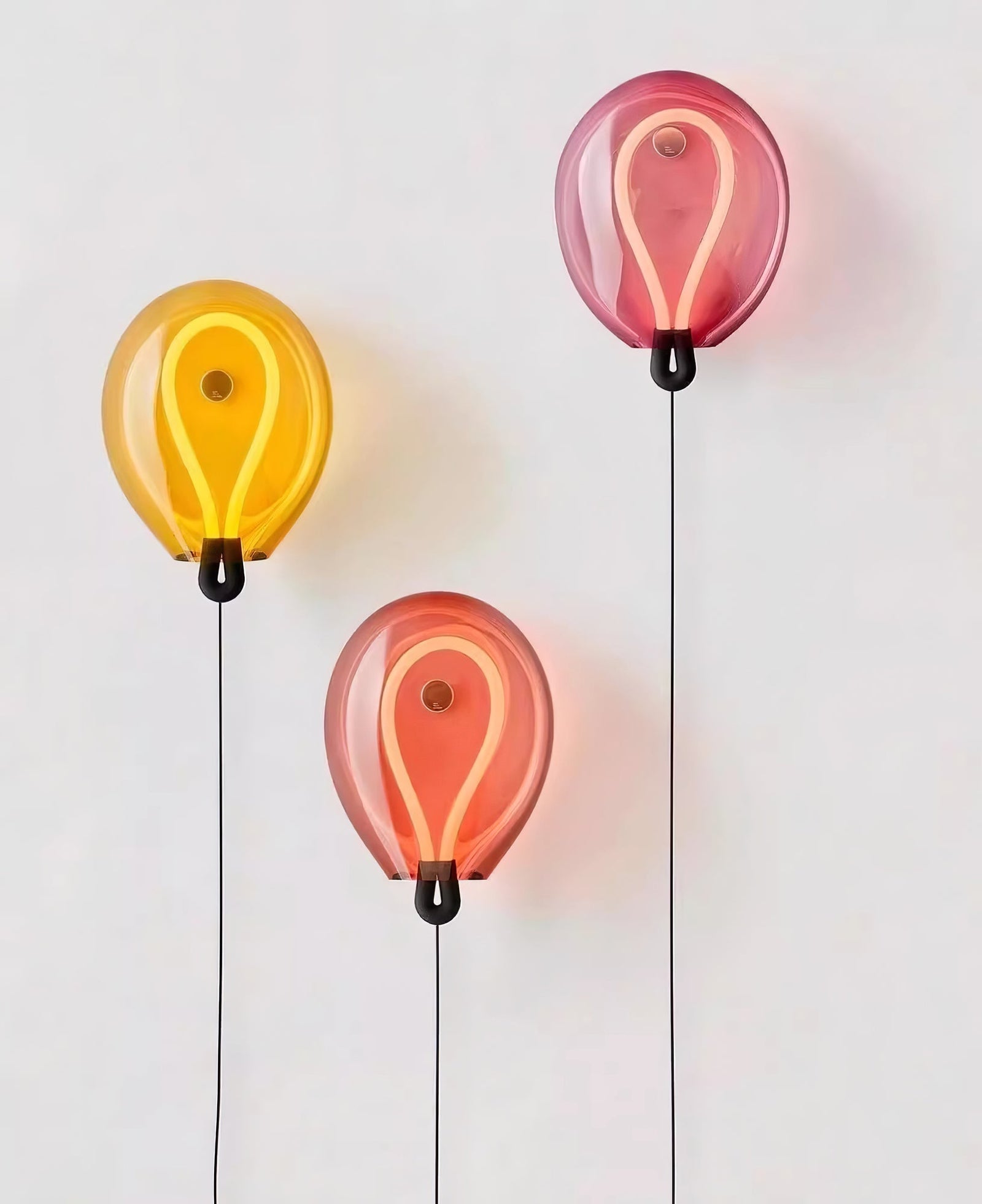 Delicate Bubble Glass Contemporary Wall Light