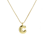 Load image into Gallery viewer, Chunky Feminine Letter Initial Necklace