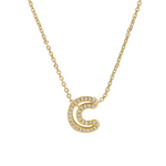 Load image into Gallery viewer, Dazzling Diamond Initial Necklace