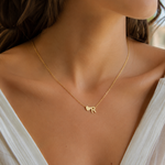 Load image into Gallery viewer, Heart Initial Necklace Personalised Letter Heart