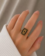 Load image into Gallery viewer, Classy Evil Eye Heart & Rectangle Rings