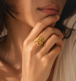 Load image into Gallery viewer, Dainty Ripple Effect Ring