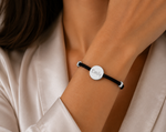 Load image into Gallery viewer, 18k Custom Suede Circle Name Bracelet