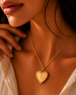 Load image into Gallery viewer, 14k Dainty Heart Pendant Letter Initial Necklace
