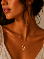 Load image into Gallery viewer, 14k Sleek Serif Initial Necklace