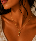 Load image into Gallery viewer, 14k Sleek Serif Initial Necklace