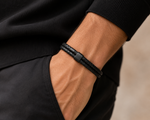 Load image into Gallery viewer, Minimal Personalized Name(s) Leather Bracelet
