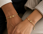 Load image into Gallery viewer, Twisted Name & Date Couples Bracelets
