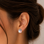 Load image into Gallery viewer, Pegah Silver Unicorn Stone Earrings