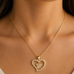 Load image into Gallery viewer, Shimmering Diamond Accented Heart Necklaces