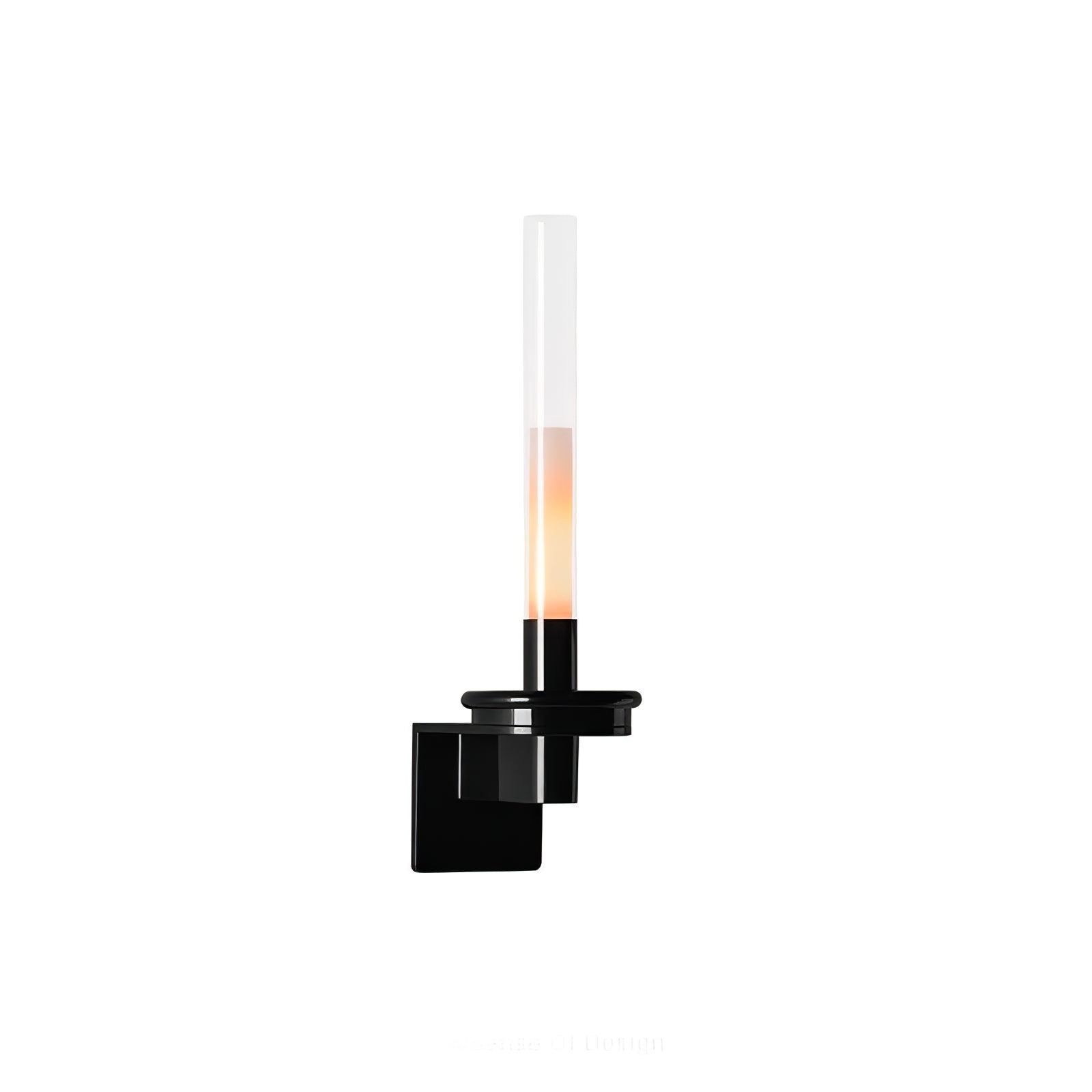 Cylindrical Glass Contemporary Wall Sconce