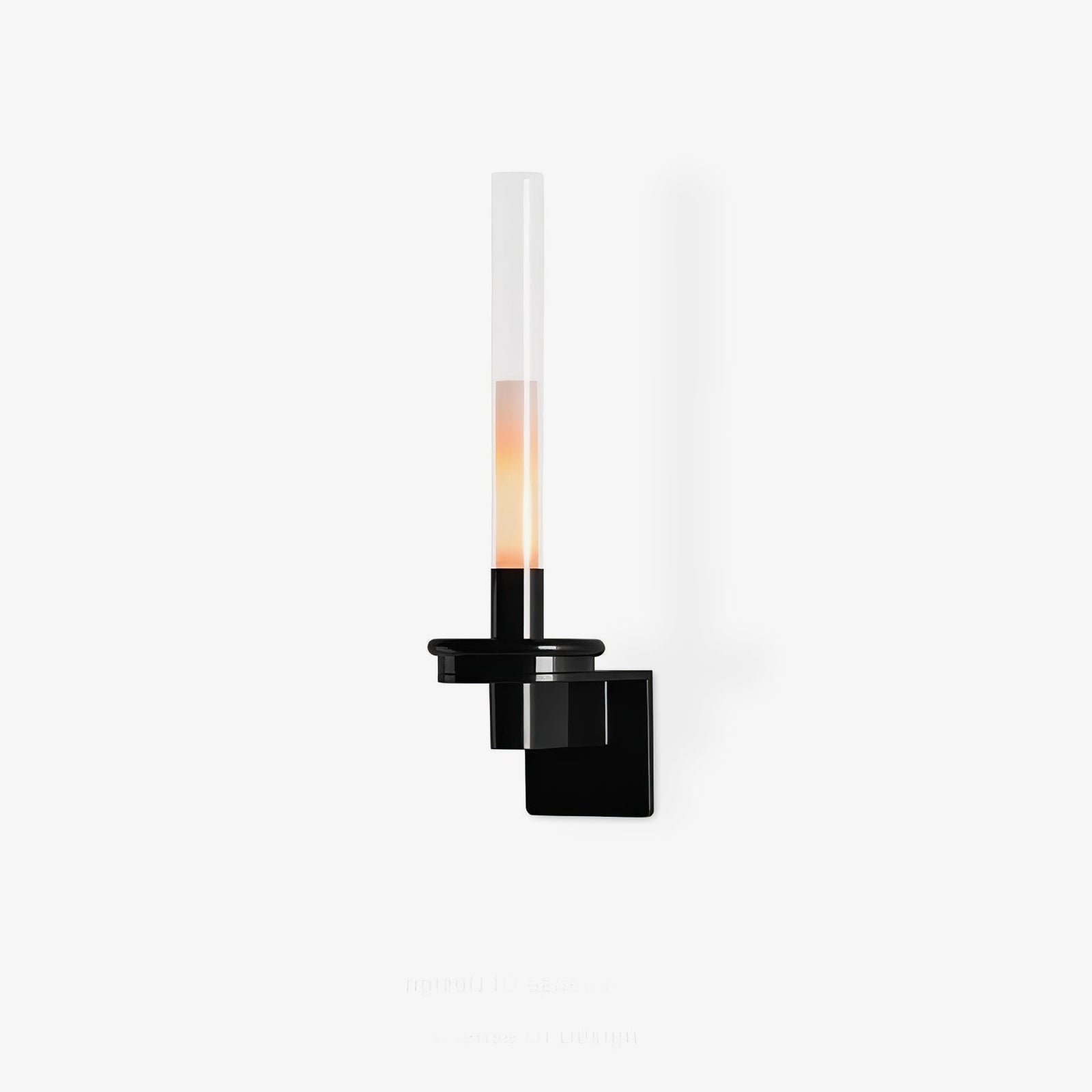 Cylindrical Glass Contemporary Wall Sconce