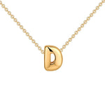Load image into Gallery viewer, Dainty Bubble Letter Initial Necklace