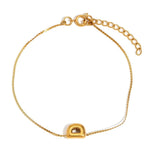 Load image into Gallery viewer, Dainty Bubble Letter Initial Bracelet