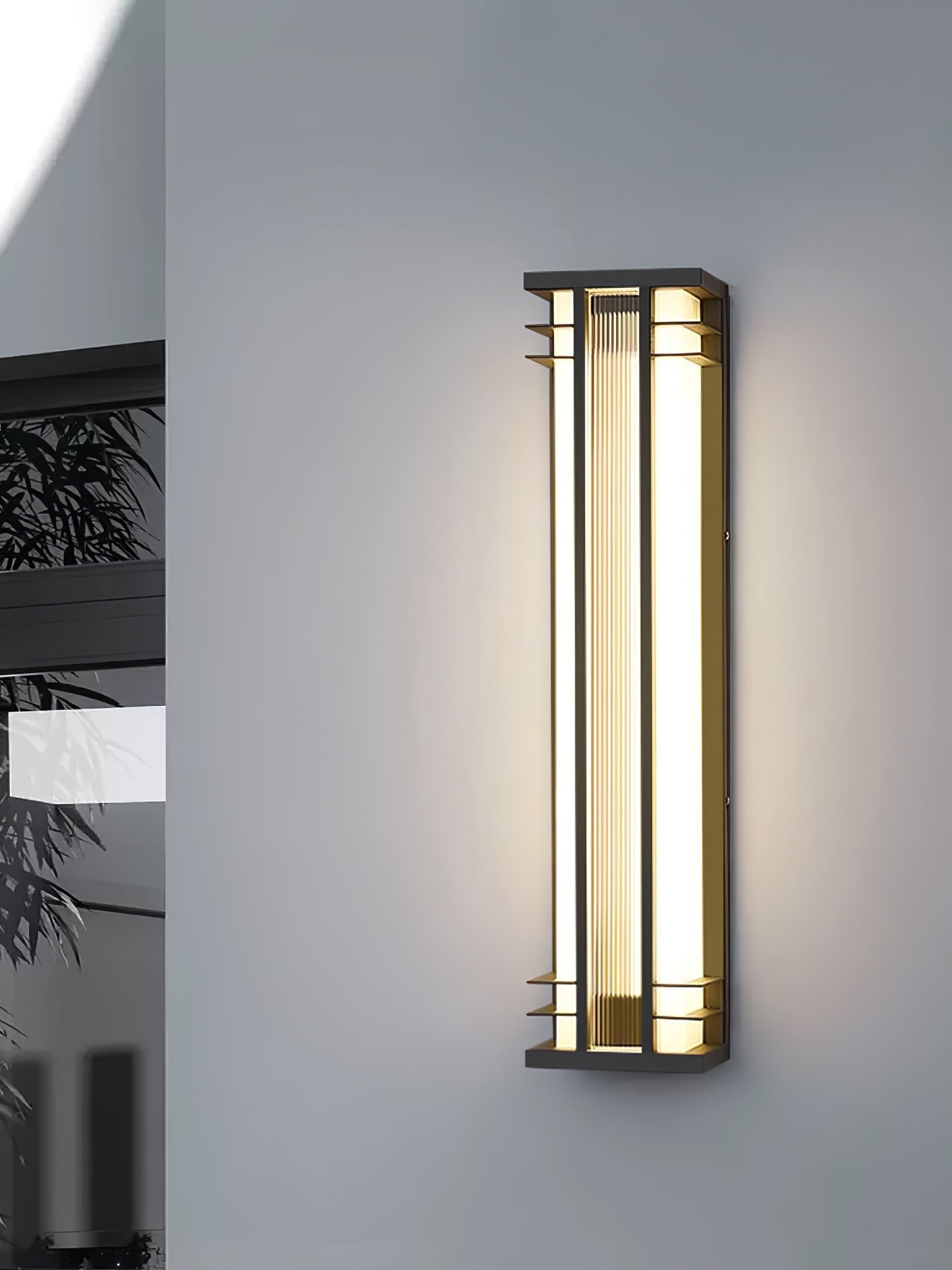 Vertical Stainless Steel Contemporary Wall Light