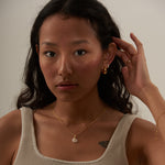 Load image into Gallery viewer, Tomiko Wide CZ Hoop Earrings