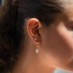 Load image into Gallery viewer, Isabella Trinity Pearl Stud Earrings