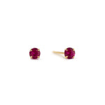 Load image into Gallery viewer, Birthstone Tiny Stud Earrings (Ruby)