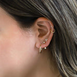 Load image into Gallery viewer, Isabella Trinity Pearl Stud Earrings