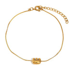 Load image into Gallery viewer, Dainty Bubble Letter Initial Bracelet