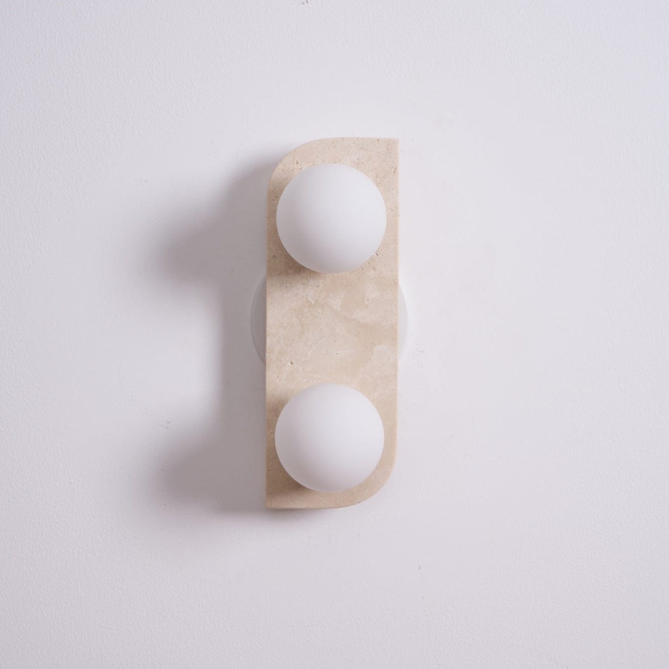 Spherical Travertine Contemporary Wall Light