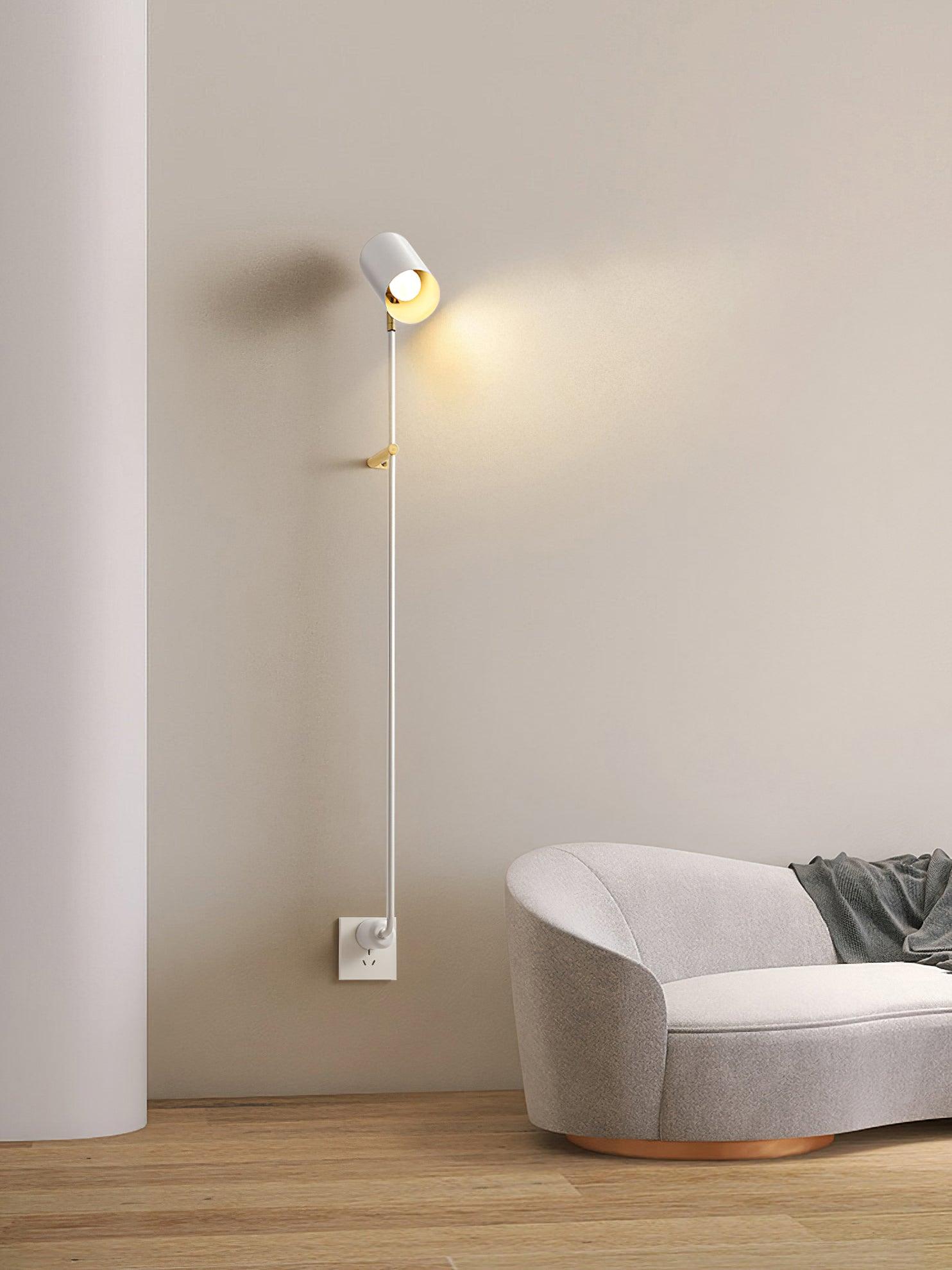 White Contemporary Lighting Design Wall Sconce