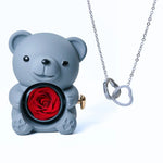 Load image into Gallery viewer, Romantic Bear Personalized Eternal Hearts Necklace