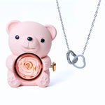 Load image into Gallery viewer, Romantic Bear Personalized Eternal Hearts Necklace
