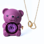 Load image into Gallery viewer, Romantic Bear Personalized Eternal Hearts Necklace