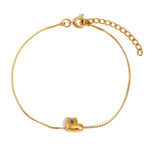 Load image into Gallery viewer, Dainty Bubble Letter Initial Bracelet